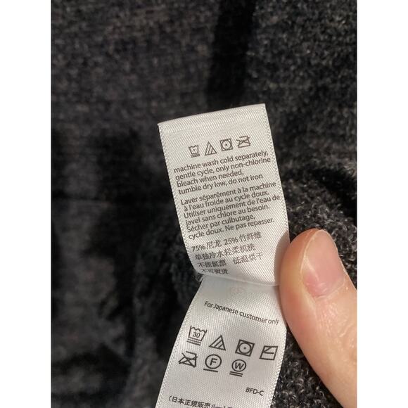 Barefoot Dreams cowl neck sweater women’s size S charcoal gray cozy lounge comfy - Picture 6 of 7